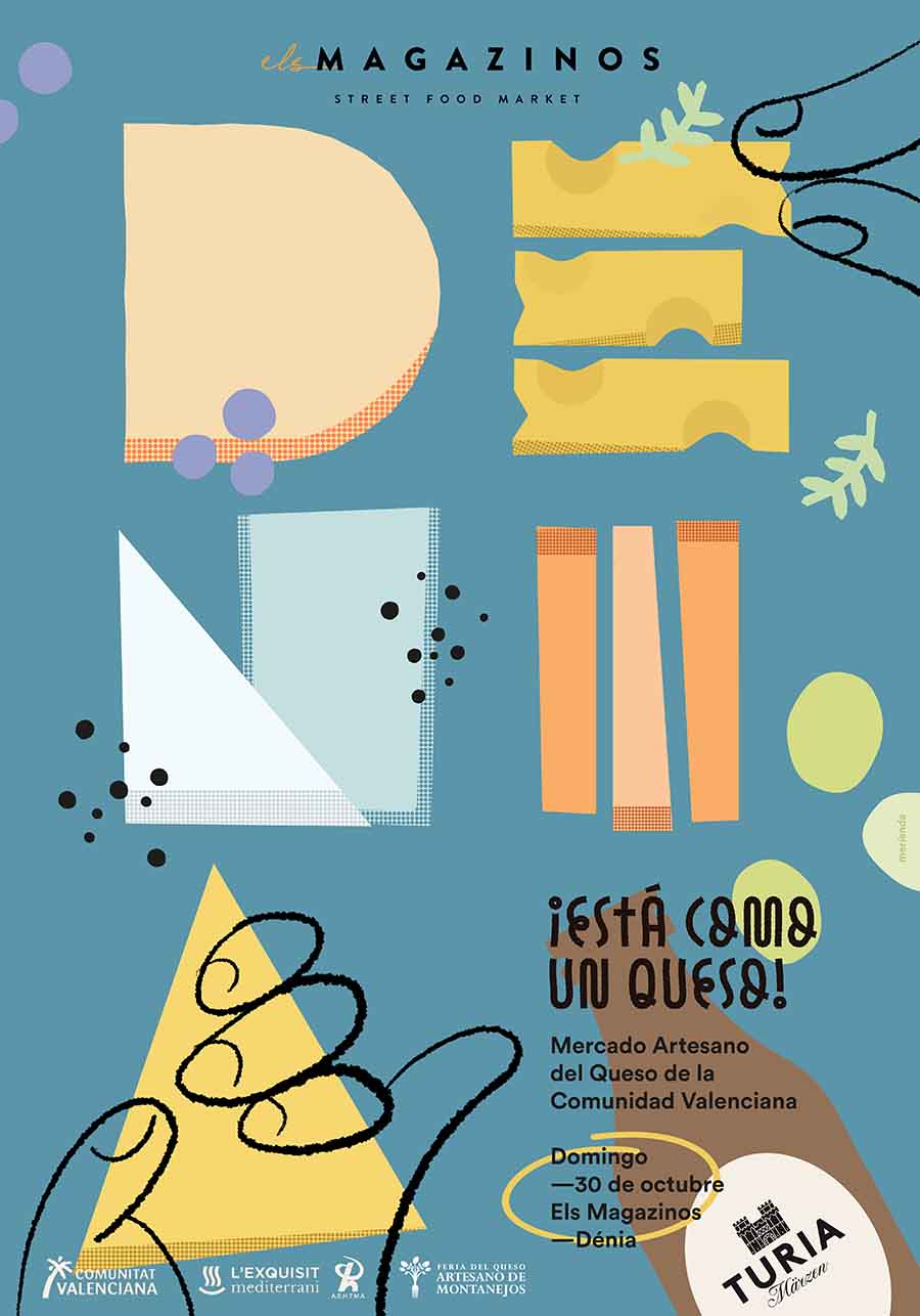 Cartel feria artesanos del queso en Els Magazinos - 30 de octubre-1a