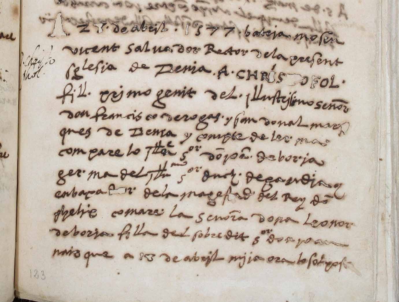 1577 bautizo Hijo de Lerma Quinque Libri 1557-77_02-a
