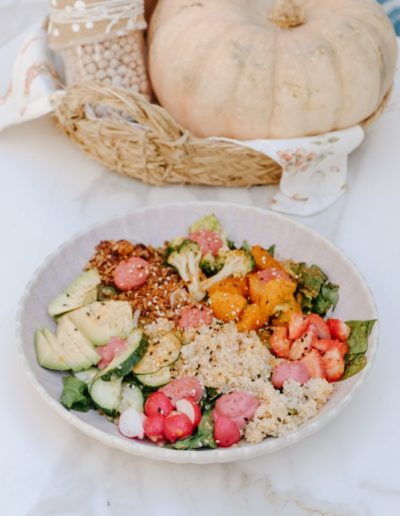 A la Fresca: Poke Bowl de Calabaza y quinoa